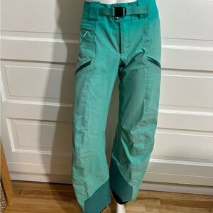 Arc’teryx Sentinal Snowboard Ski Pant Size S Green Gore-tex Seam-sealed $750